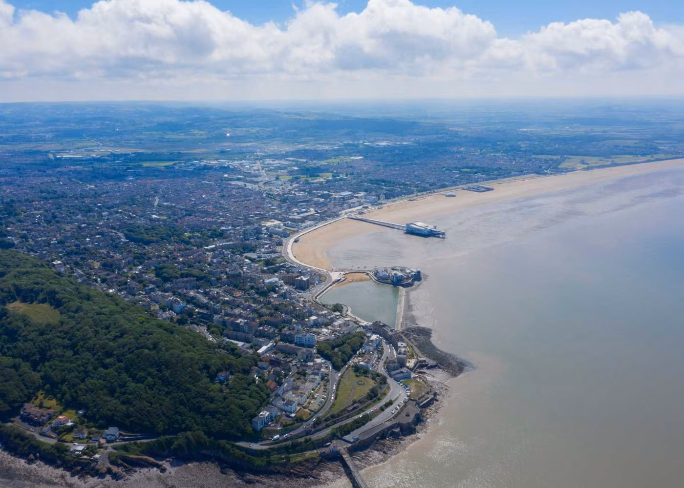A View of a Beachside in Weston-Super-Mare Area