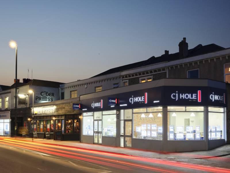 Exterior view of CJ Hole Bishopston estate agent office.