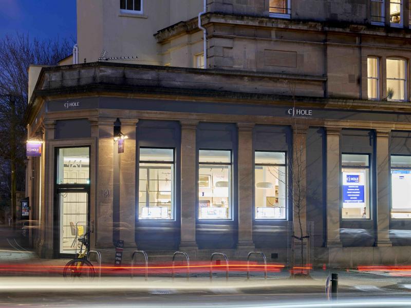 Exterior view of CJ Hole Clifton estate agent office.