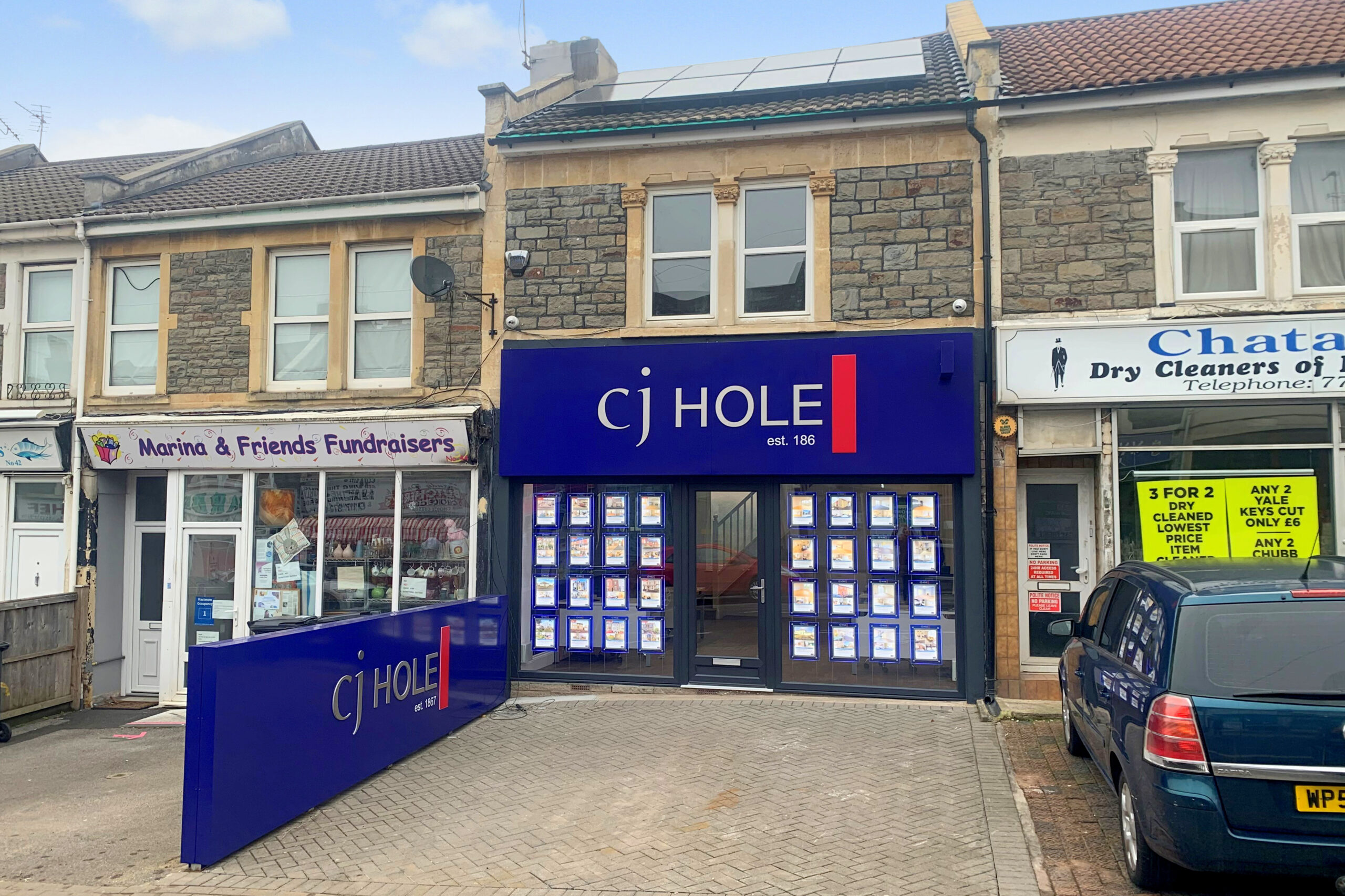 An Exterior View of the CJ Hole Estate Agent Office in Brislington