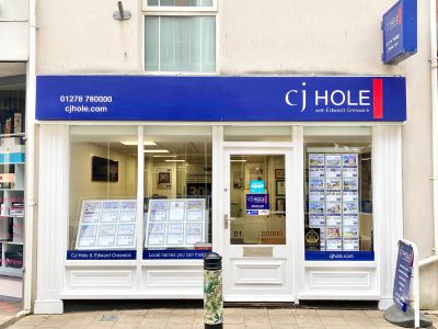 Exterior view of CJ Hole Burnham-on-Sea Sales estate agent office.